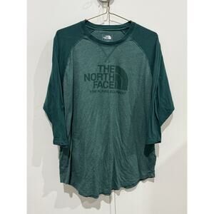 The North Face Men’s Green Long Sleeve Baseball shirt